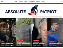 Tablet Screenshot of absolutepatriot.com